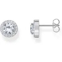 Thomas Sabo Halo-Ohrstecker mit weissem Stein im Brillantschliff