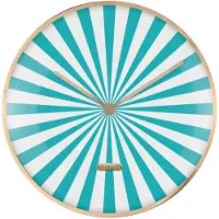 Karlsson - Wanduhr Candy Swirl Dome - Blau - Ø40cm