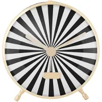 Karlsson - Wecker Candy Swirl - Schwarz - 12.5x3.7x12.5cm