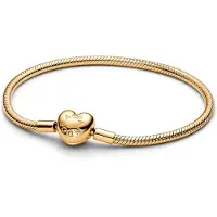 Pandora 563050C00 Damenarmband Goldfarben mit Herz-Verschluss
