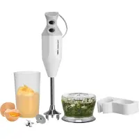 Esge -Zauberstab M 122 De Luxe 90410 – Stabmixer 140W, 2 Stufen, Zerkleinerer, Mixbecher 600 ml, Multimesser & Schlagscheibe, Switzerland