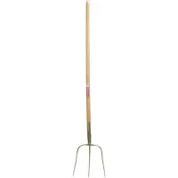 Freund Victoria Streugabel, mit 3 Zinken, 30X30 gold, mit Eschenstiel