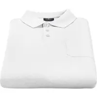 Ragman Herren Poloshirt Weiß Softknit Kurzarm mit Brusttasche