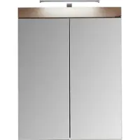 Trendteam Bad Spiegelschrank Amanda Asteiche Melamin/Spiegelglas 60 x 77 x 17 cm