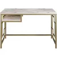 Skye Decor , Victory - Gold, Schreibtische, Gold, 120 x 75 x 60 cm