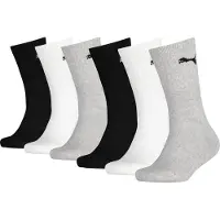 Puma Socken "JUNIOR CREW SOCK 6P ECOM" 6 Paar, 6 Stk. tlg. gepolsterte Sohle für zusätzlichen Komfort