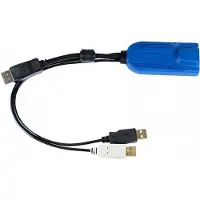 Raritan Computer Raritan D2CIM-DVUSB-DP, USB, USB, DisplayPort, Schwarz, Blau, RJ-45, Männlich/Weiblich