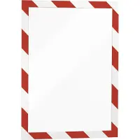 Durable InformationsrahmenDuraframe Security A4, rot/weiß, 2 Stück