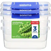 Sistema 3 x 1,15 Liter Vorratsdosen-Set Frischhaltedosen 881630
