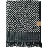Mette Ditmer Handtuch Morocco Black / White (50 x 95 cm)