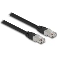 DeLOCK RJ45 Netzwerkkabel Cat.6A S/FTP PE Outdoor 15 m schwarz, 15 m, Cat6a, S/FTP (S-STP), RJ-45, RJ-45, Schwarz