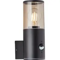 Brilliant Außenwandleuchte Sergioro | dekorative Outdoorleuchte | anthrazit | mit Bewegungsmelder | 1x E27 max. 20 W | IP44