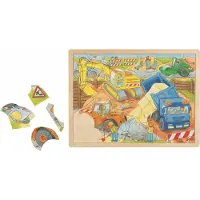 Goki Holzpuzzle Auf dem Bau 56 Teile 1 St