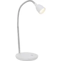 Brilliant LED Tischleuchte Anthony | Kunststoff/Metall | eisen/weiß | Individuell einstellbar