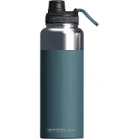 Asobu - Mighty Alpine Flask - isolierte Edelstahl Outdoorflasche 1 Liter Blau