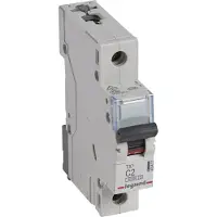 Legrand 403427 TX3 Leitungsschutzschalter C-Charakteristik, 2A, 1-polig, 6kA, 230/400VAC, 1TE