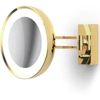 DECOR WALTHER Schminkspiegel BS 36 LED Gold (7x magnification)