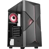 ITek Boitier Moyen Tour ATX compatible Spacirc XO RGB avec panneau vitré (Noir)