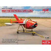 ICM Q-2A (KDA-1) Firebee with trailer (1 airplane and trailer)