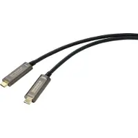 Speaka Professional USB-C / DisplayPort Anschlusskabel 15.00m SP-9505616 TPE-Mantel Schwarz (1x U...