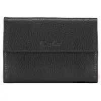 Esquire Leder Geldbörse Primavera Wallet Black schwarz