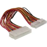 InLine Strom Verlängerung int., 24pol ATX ST / BU, Netzteil zu Mainboard, 0,45m, ATX (24-pin), ATX (24-pin), 0,45 m, Stecker, Buchse, Gerade