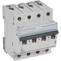 Legrand 403410 TX3 Leitungsschutzschalter B-Charakteristik, 2A, 4-polig, 6kA, 400VAC, 4TE