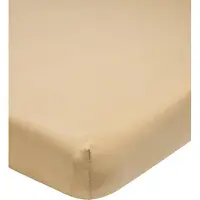 Meyco Home jersey Spannbettlaken 180x200 warm sand