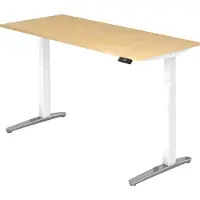 Hjh OFFICE PRO XBHM 19 WC - Ahorn 180 x 80 elektrisch höhenverstellbar