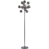 Näve Stehleuchte - Glasball; Farbe: chrom, klar, chrom, 2027942