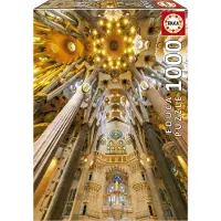Educa Borras Sagrada Família Innenraum Puzzle 1000 Stücke Golden Golden One Size