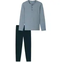 Schiesser Pyjama 182515 Casual Essentials Herren Night Blue-XL