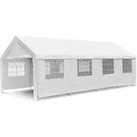 VCM Pavillon | Maße ca. 3x4x8 m | wasserabweisende 180g / m² PE Plane | Partyzelt | Gartenzelt