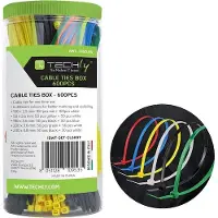 Techly Colored Cable Ties Box 600pcs