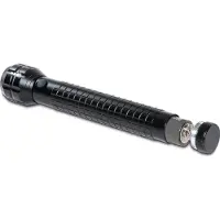 MAUL LED Taschenlampe MAULkronos XL, Leistung 10 W, 419 lm, bis 295 m, 33 bis 100 h, 3 Lichtstufen, IPX4, inkl. Batterien, Aluminium, schwarz