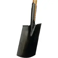 Krumpholz Bauspaten 285 x 185 / 180 mm Grösse 2 mit Trittschutz und T-Stiel