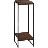 MCW Blumentisch MCW-K71, Blumenregal Beistelltisch Pflanzregal, MVG- MDF Metall dunkelbraun, 101cm