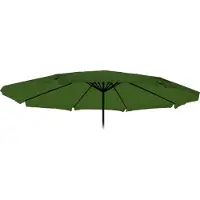 Mendler Ersatz-Bezug für Sonnenschirm Carpi Pro, Gastronomie Marktschirm mit Volant Ø 5m, Polyester grün
