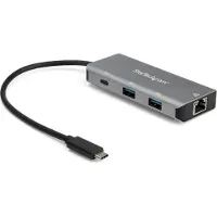StarTech.com .com HB31C2A1CGB 3-Port-USB-C-Hub (mit LAN-Anschluss , 10 Gbit/s, 2x USB-A und 1x USB-C, 25 cm Hostkabel) - Hub - 1 x USB-C + 2 x USB 3.1 + 1 x 10/100/1000 - Desktop - für P/N: PEXUSB321C
