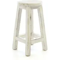 VCM Vintage Hocker weiß VCM Weiß