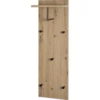 Die Möbelfundgrube Wandgarderobe Paneel Eiche 30 x 100 cm - PARMA