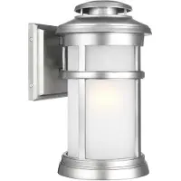Elstead Lighting Newport Outdoor Wandleuchte Stahl gebürstet Feiss FE-NEWPORT-M-PBS