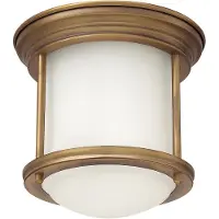 HINKLEY Elstead Hadrian Deckenleuchte E27 Gebürstete Bronze Weiß IP44