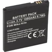 AccuCell Akku passend für den Wiko KITE Akku KITEB1409043730 1800mAh