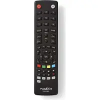 Nedis Universal-Fernbedienung - Vorprogrammiert - 4 Geräte - Amazon Prime / Disney + Button / Google Play Button / Netflix Button / Youtube Button - Infrarot - Schwarz