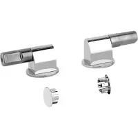 Gessi 316 Scharniere mit Absenkautomatik und seitlichen Abdeckkappen für Wand WC, 37584