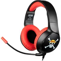 Konix Kabelgebundenes Gaming-Headset - - One Piece - PC, PS4, PS5, Switch und Xbox - Mikrofon - 1,5 m Kabel - 3,5 mm Klinkenbuchse - Luffy
