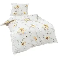 TRAUMSCHLAF Flanell Bettwäsche Scarlett 200x220 cm + 2x 80x80 cm