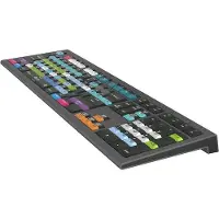 Logickeyboard Avid Media Composer Astra 2 - Volle Größe (100%) - Kabelgebunden - USB - Scherenschalter - QWERTZ - Grau