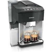 Siemens TQ515D03 EQ500 Kaffeevollautomat Edelstahl - Klavierlack schwarz